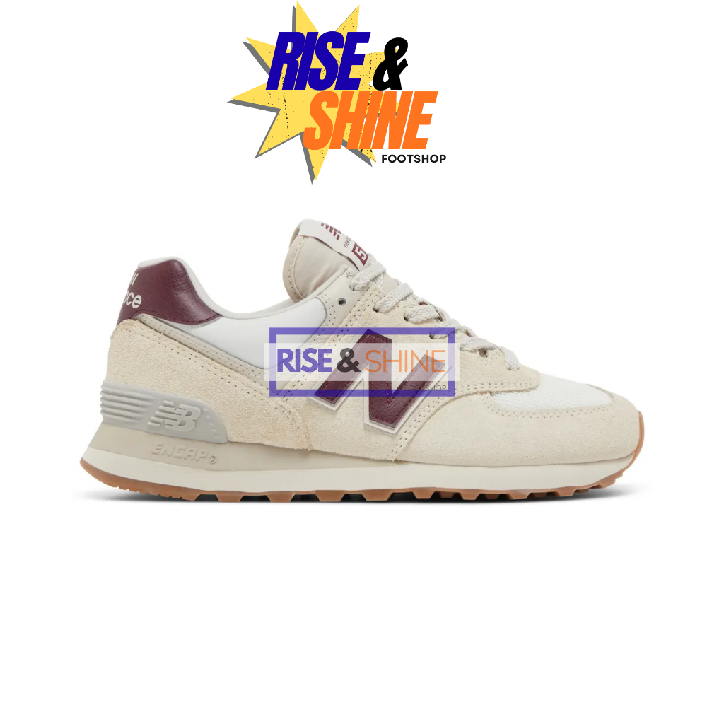 Sepatu NB 574 Moonbeam Burgundy