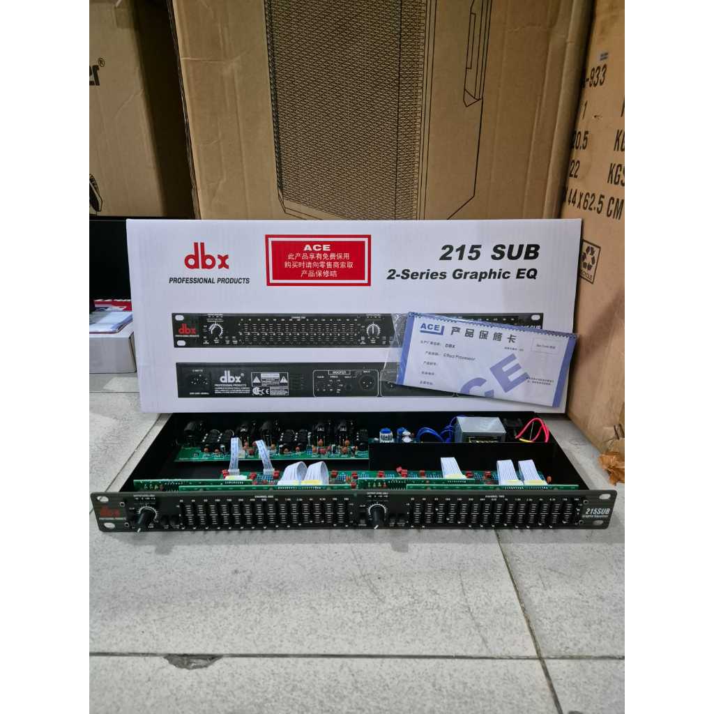 Equalizer DBX 215SUB MACRO DBX 215 SUB COMPONENT MACRO DBX Grade A 2 x 15 Channel Dual Channel Equal