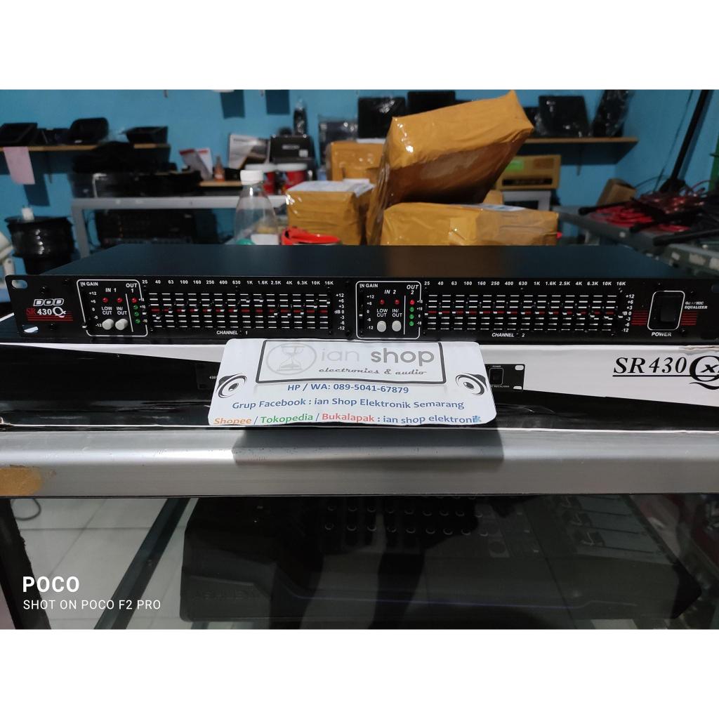 Equalizer DOD SR430 DOD SR 430 DOD 215 Grade A 2 x 15 Channel Dual 15 Channel Equalizer DOD Graphic 