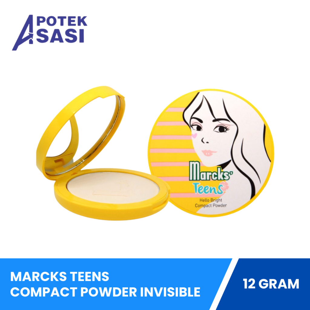 Marcks Teens Compact Powder Invisible 12 Gram - Marcks Bedak Padat