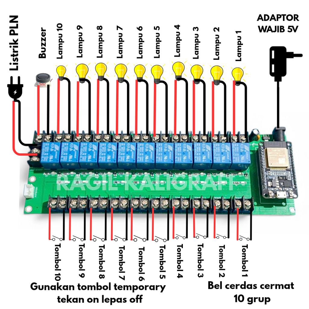 Kontroler bel cerdas cermat 10 grup controller bel cerdas cermat 10 tim auto lock