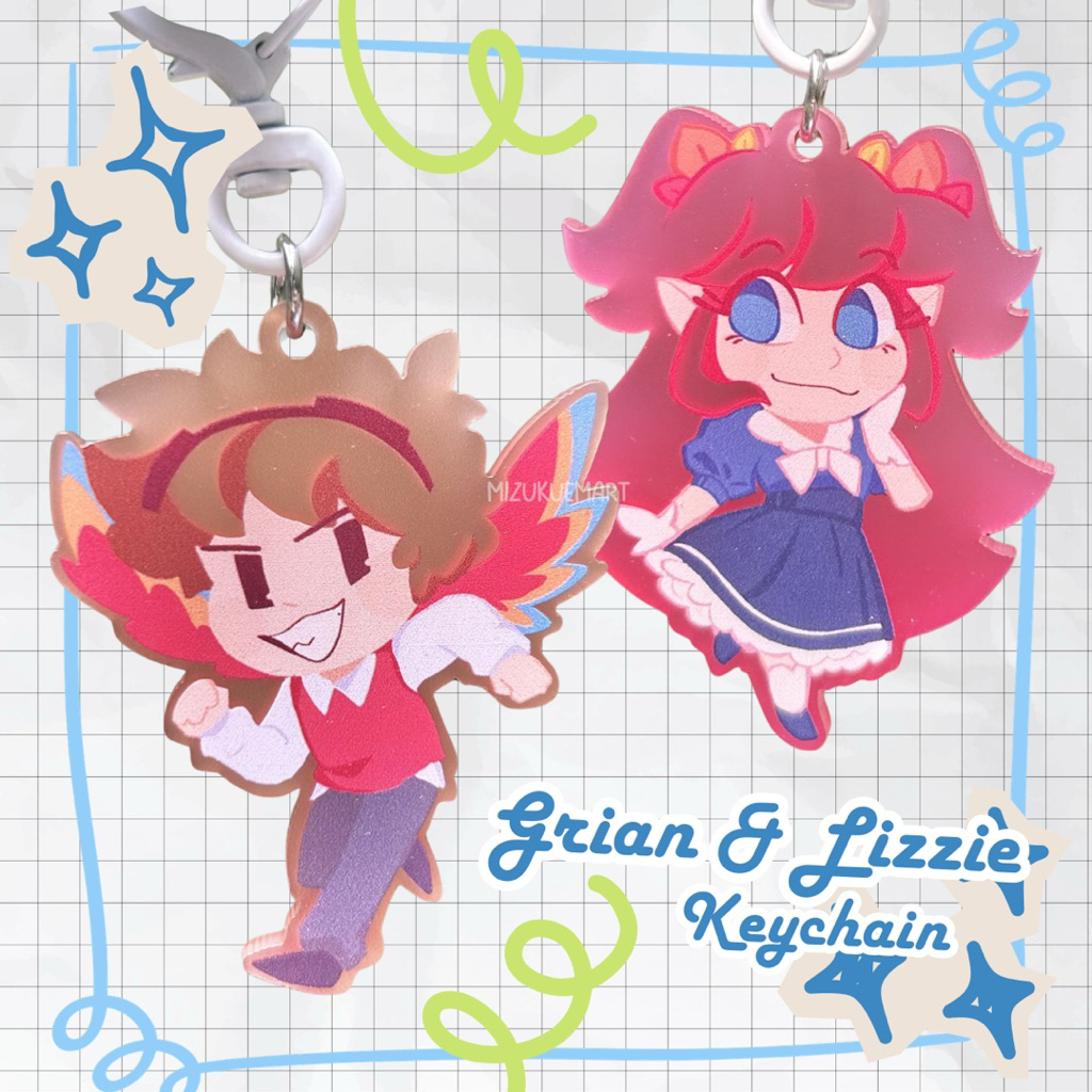 MCYT || Grian and LDShadowLady Frosted Keychain