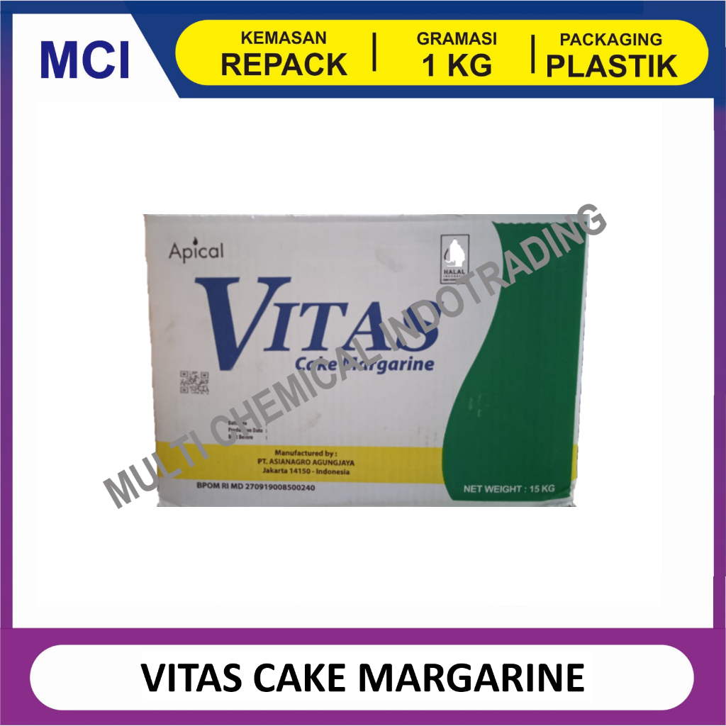 VITAS CAKE MARGARIN - REPACK 1 KG / MARGARINE VITAS CAKE