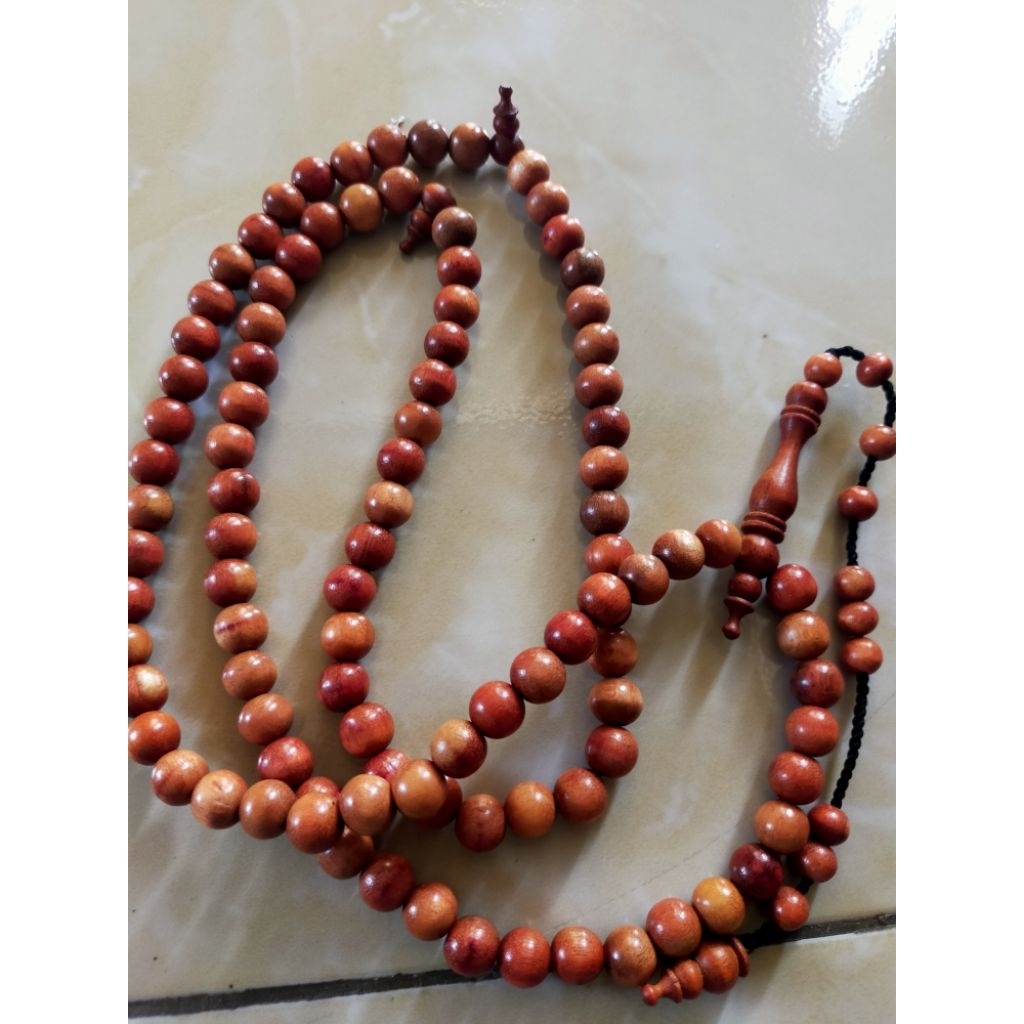 tasbih 99 butir tasbih kayu galih secang original