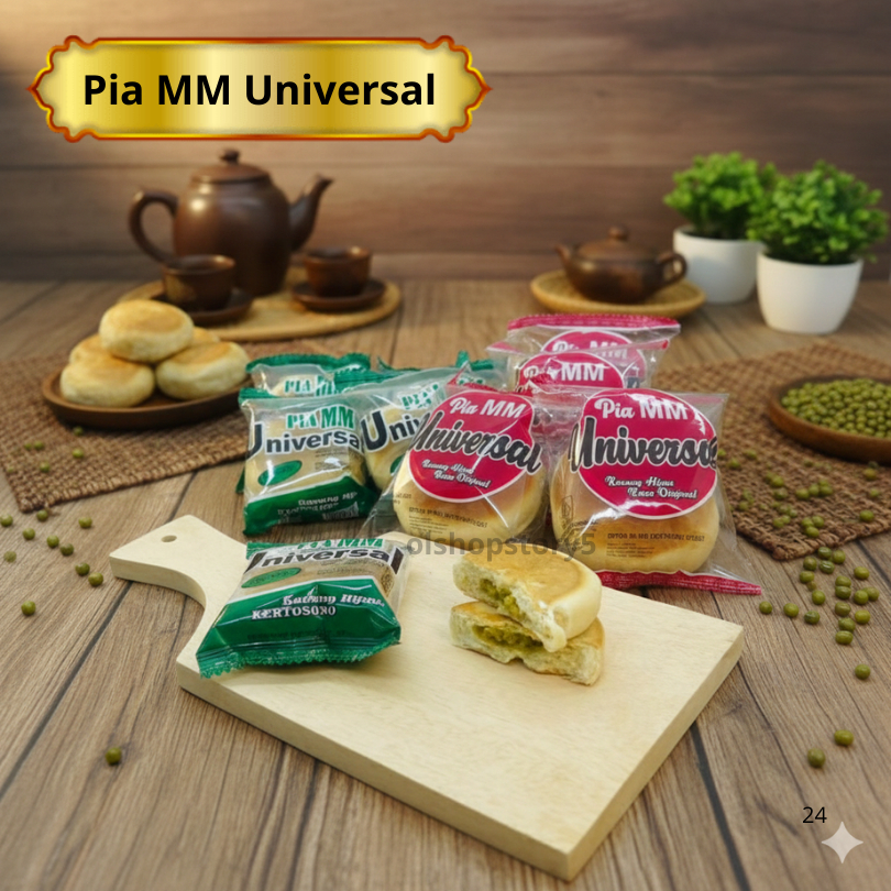 Roti Pia Mm Universal Kacang Hijau Rasa Original