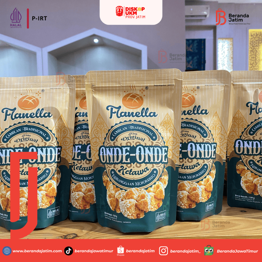Onde-Onde Kering Jajanan Khas Mojokerto - Onde Ketawa FLANELA