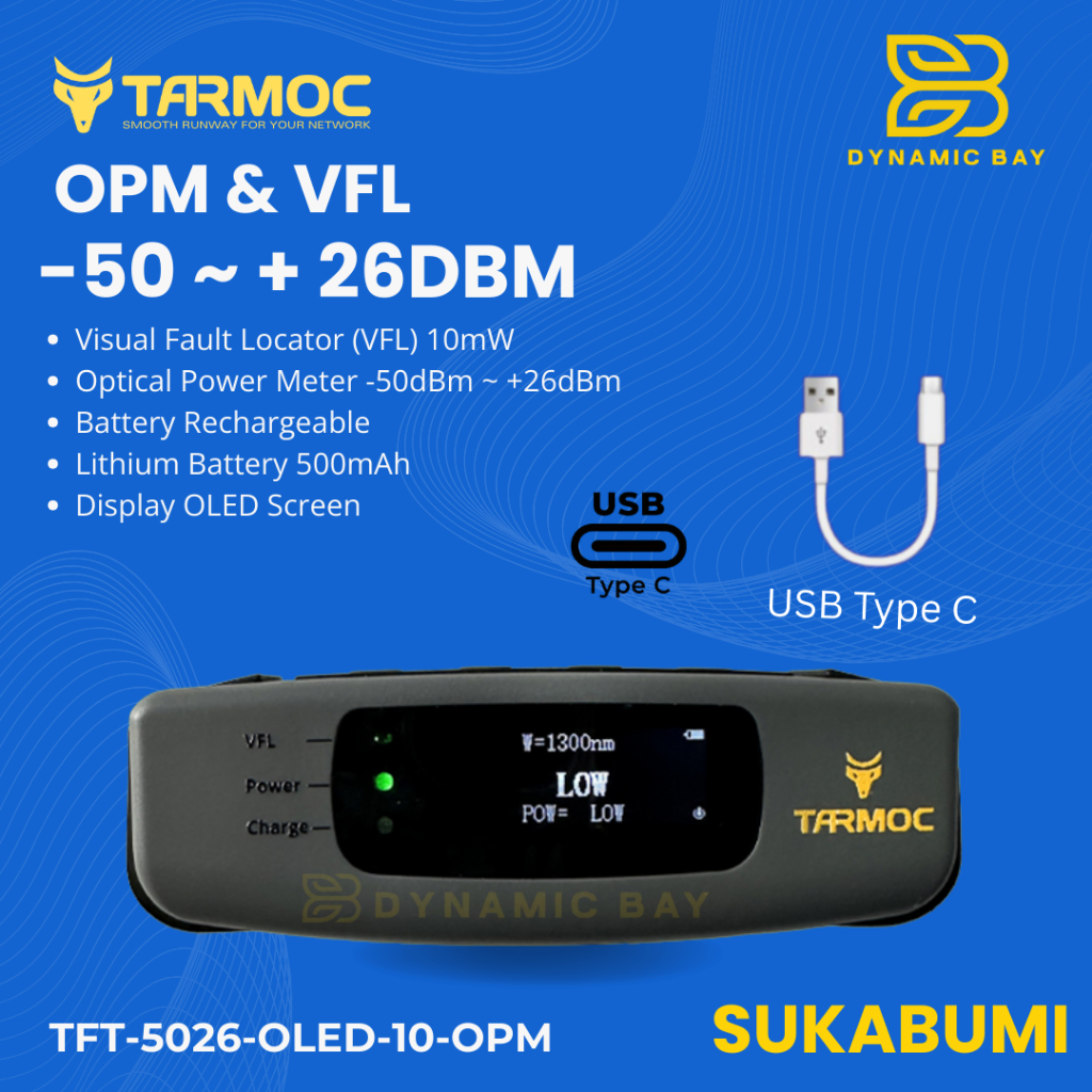 Tarmoc TFT-5026-OLED-10-OPM | USB-C Rechargeable OPM | VFL | Senter