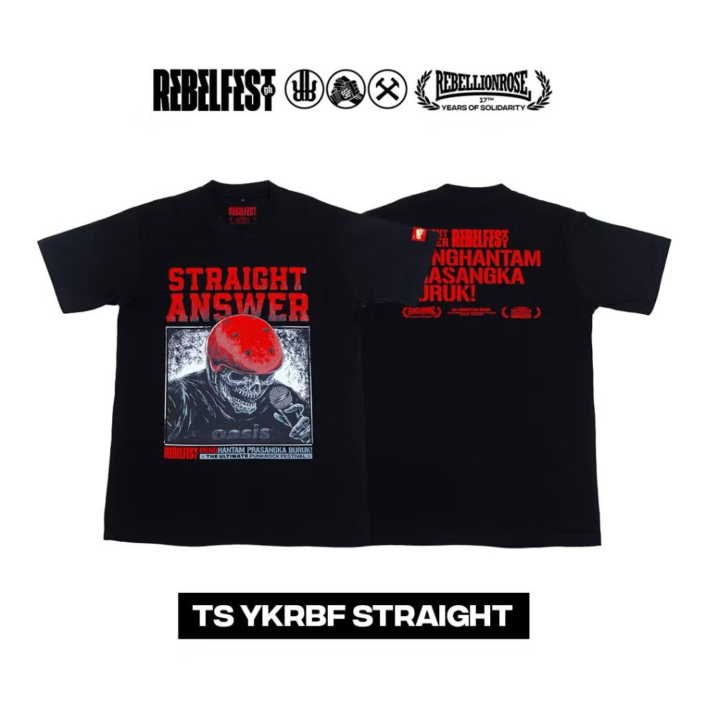 Straight Answer - Hantam Prasangka Buruk - Original Tshirt Merchandise