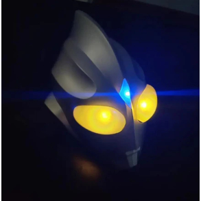 Topeng Helm Ultraman Tiga Mainan Topeng Ultraman Tiga Tactile Switch Untuk Cosplay