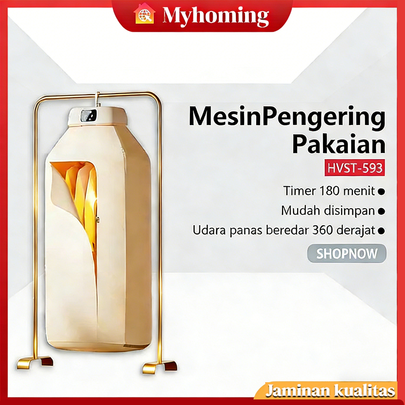 Mini Mesin Pengering Pakaian Portabel Pemanas Pengering Pakaian Lipat Listrik Pengering Otomatis Unt