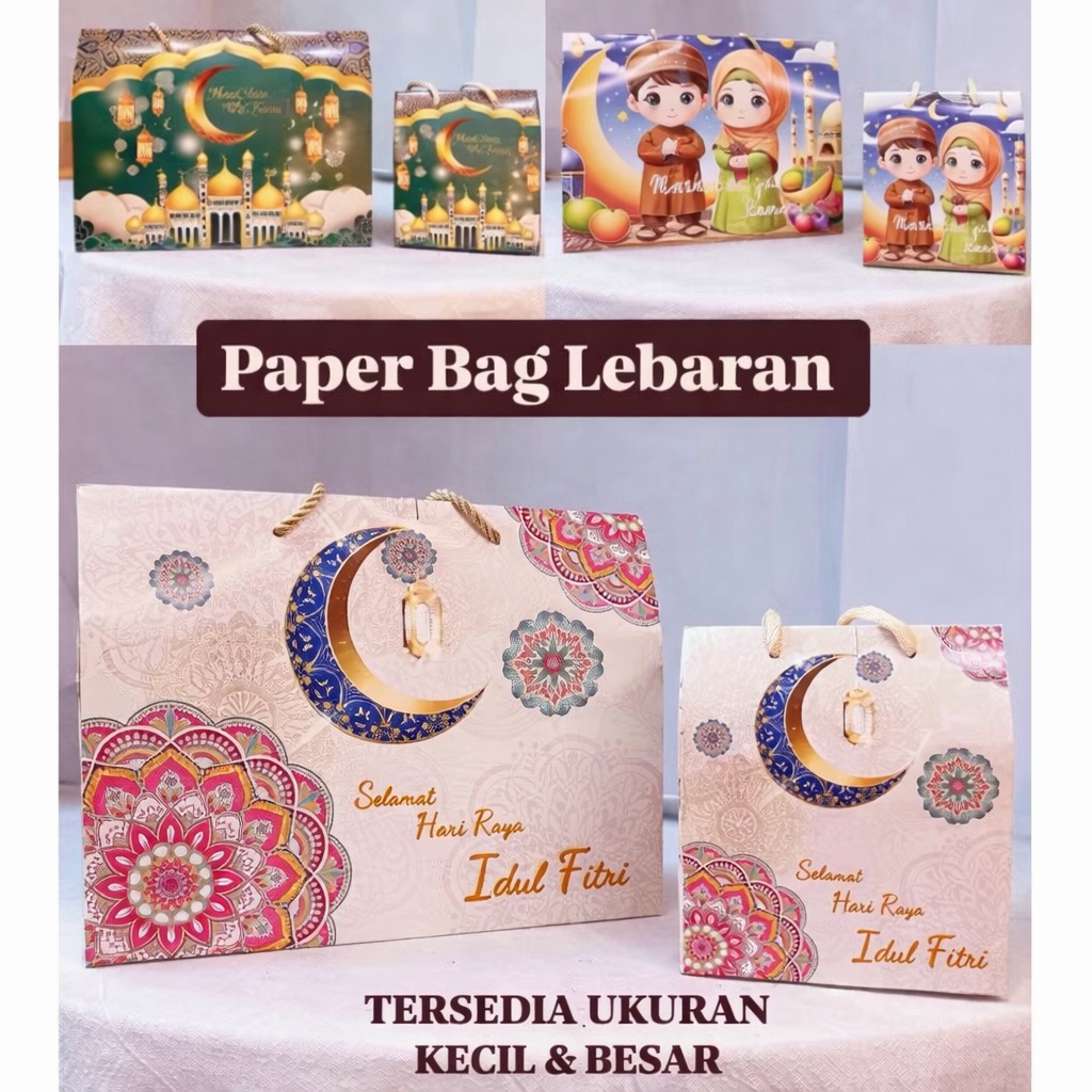 TERBARU Paper Bag Lebaran 2026 Limited Edition / Paper Bag Selamat Hari Raya Idul Fitri / Paperbag M