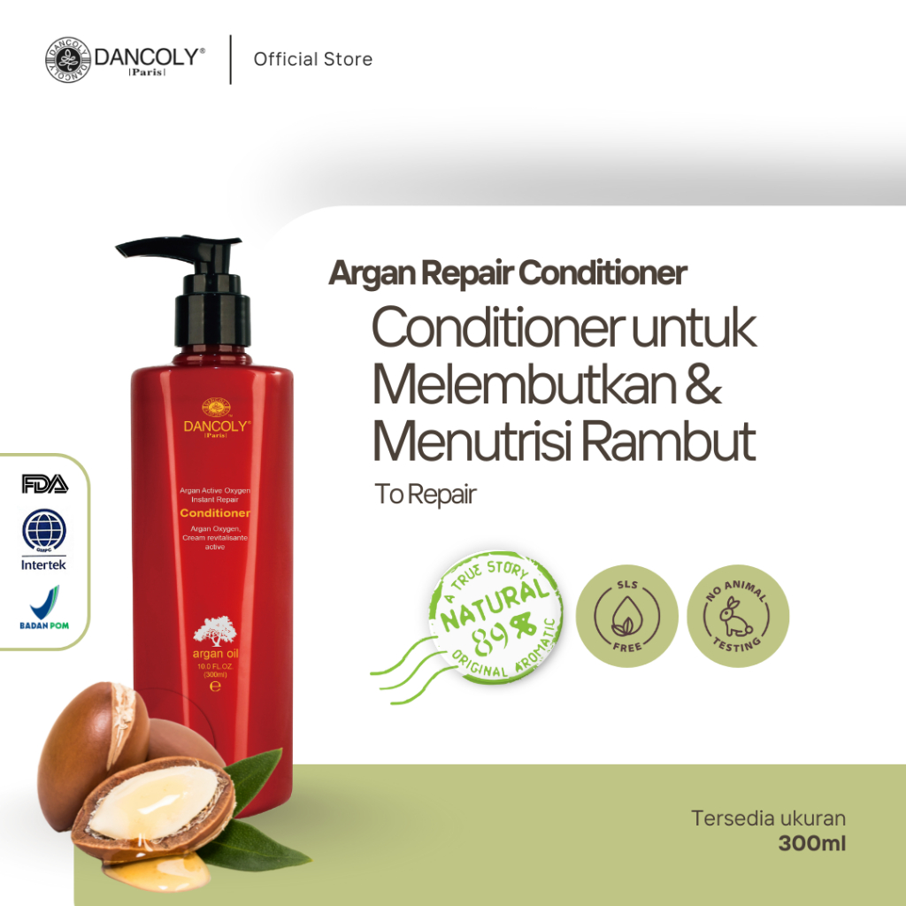 Dancoly Argan Instant Repair Conditioner for Dry Damaged Hair | Conditioner Argan untuk Rambut Kerin