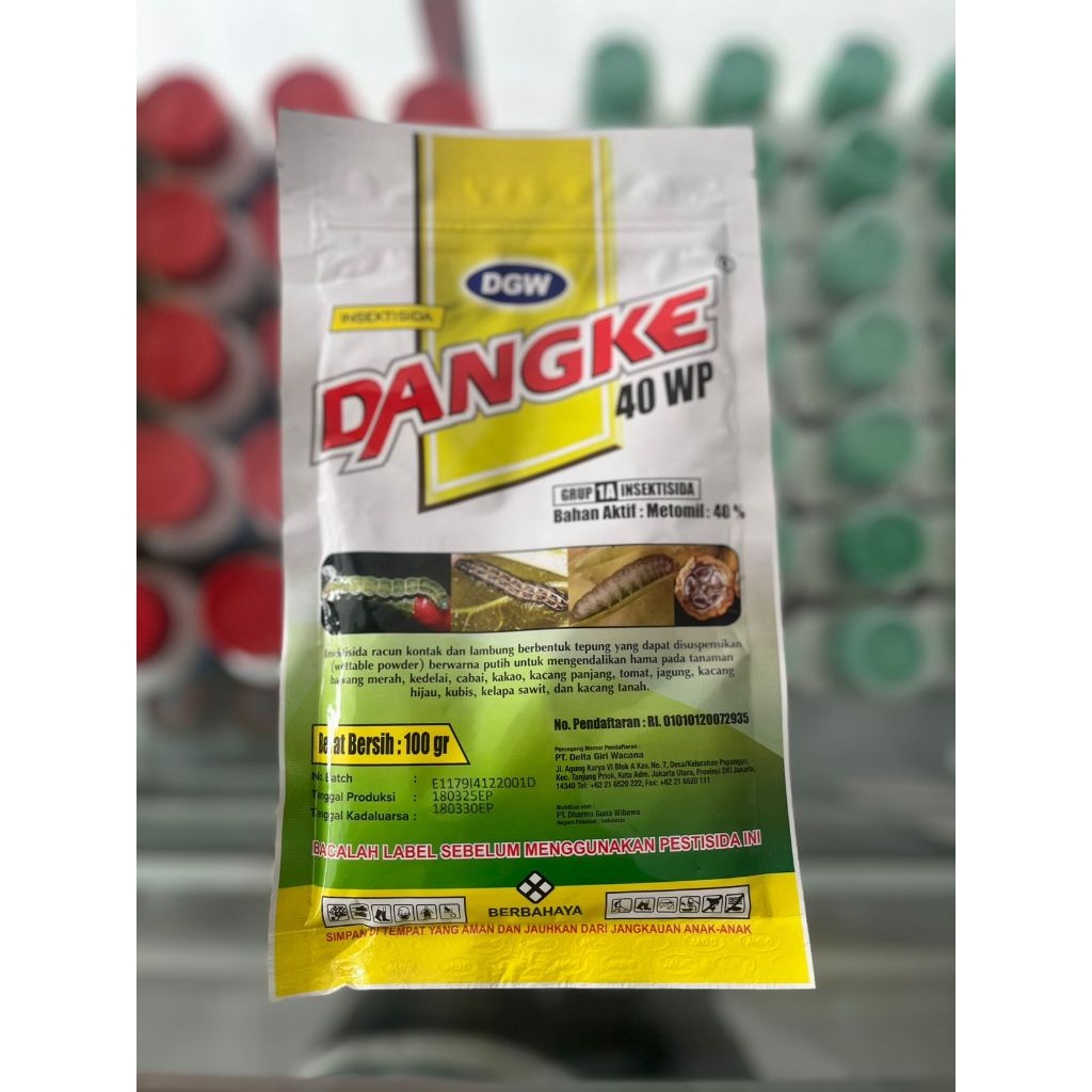 Dangke 40WP 100 gram Insektisida untuk Hama Ulat Tanaman Daun Sawi Selada Kubis