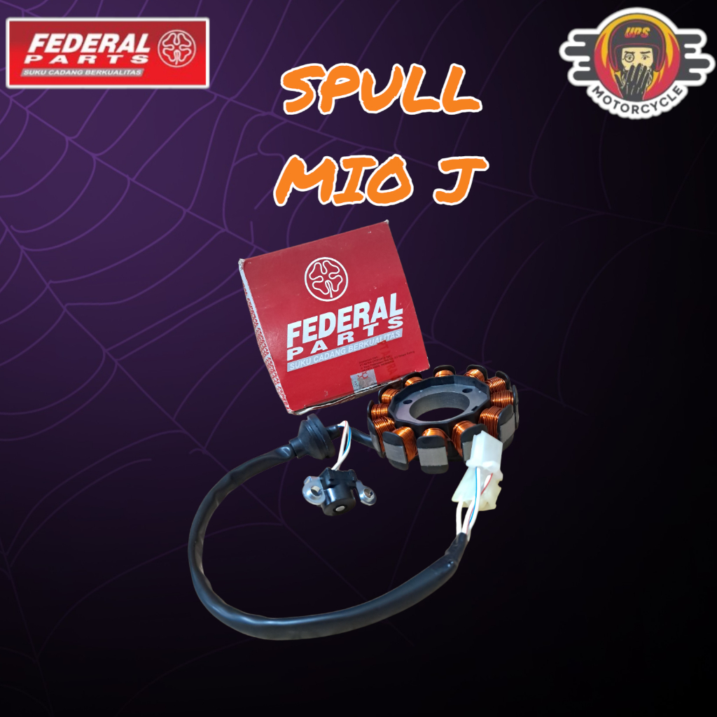 Spull Spul Spoll Sepul Assy Stator Set Pulser Federal Yamaha Mio J Original ORI Asli