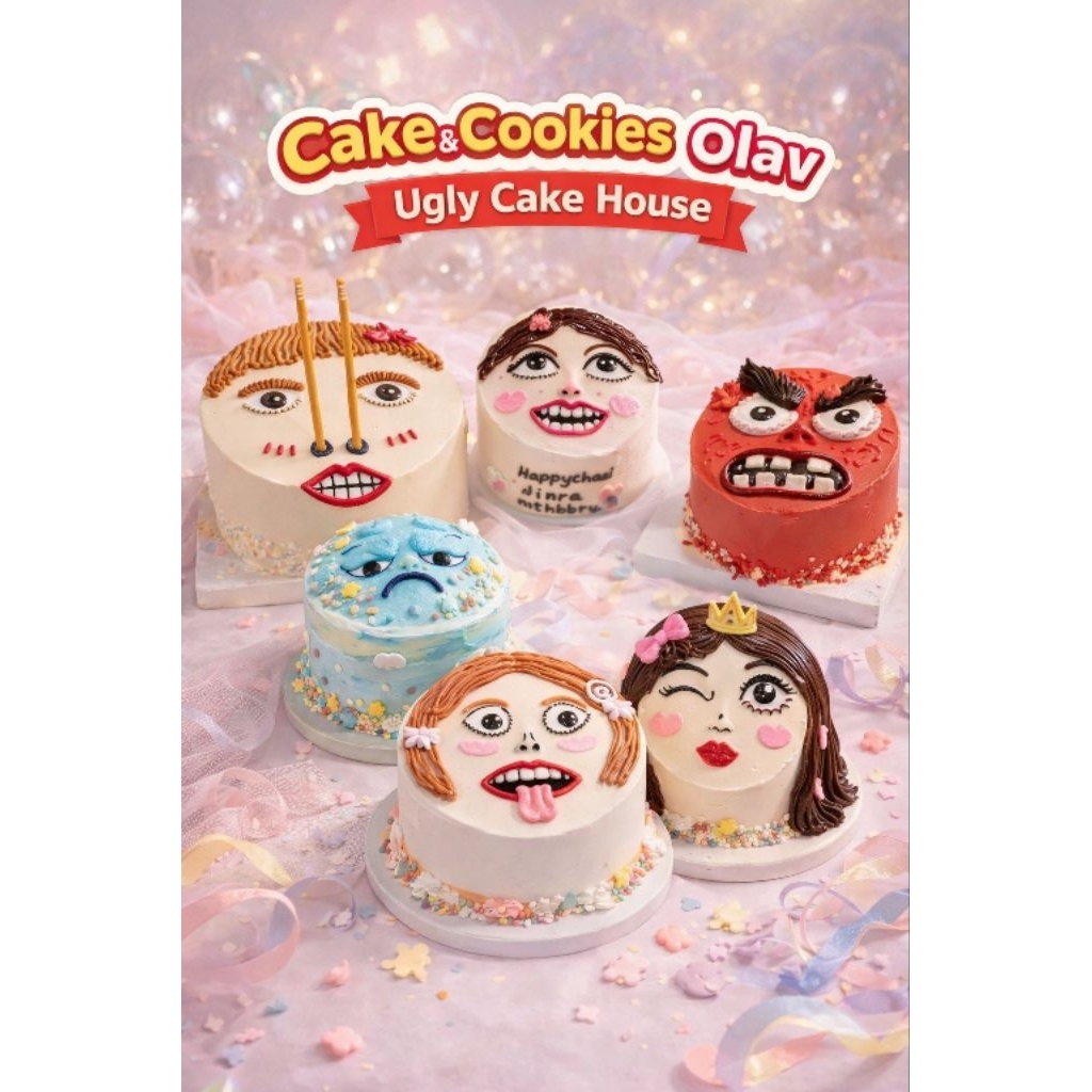 Cake Ugly , Cake Gemoy , Cake ulang tahun , Cake birthday
