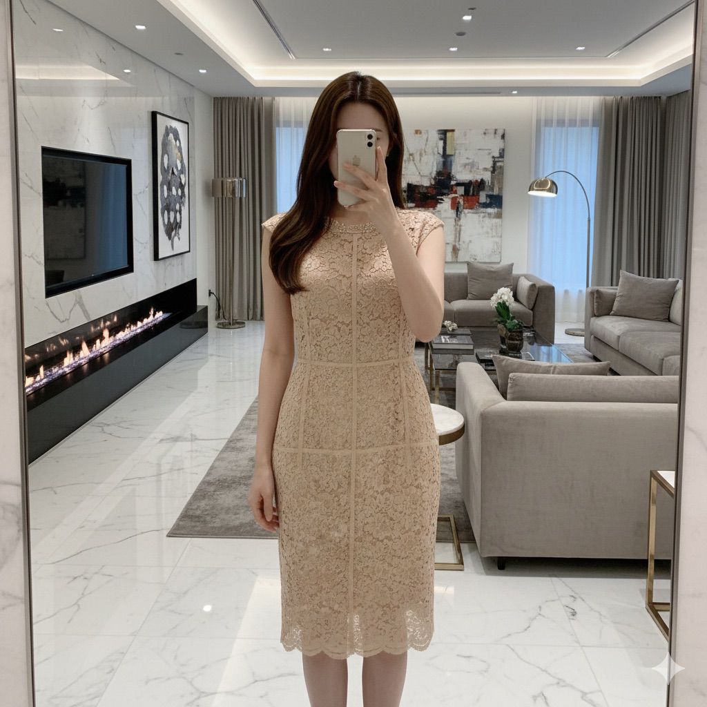 Lace Dress Salem // Dress Brokat // Dress Kondangan