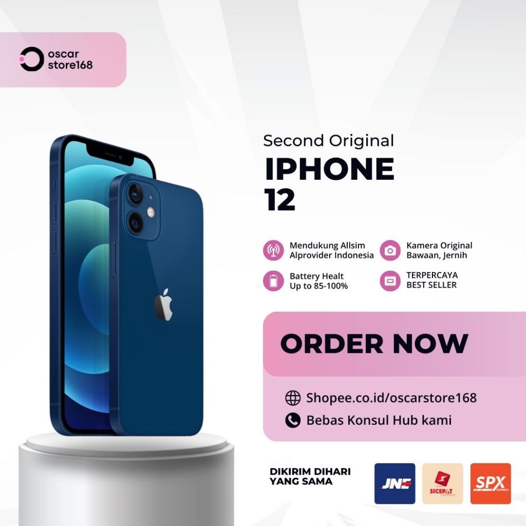 IPHONE 12 SECOND ORIGINAL 64GB/128GB