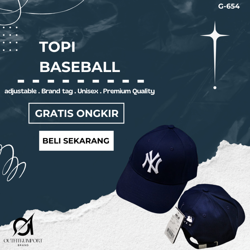 G-654 Topi Baseball NY MLB Classic Navy