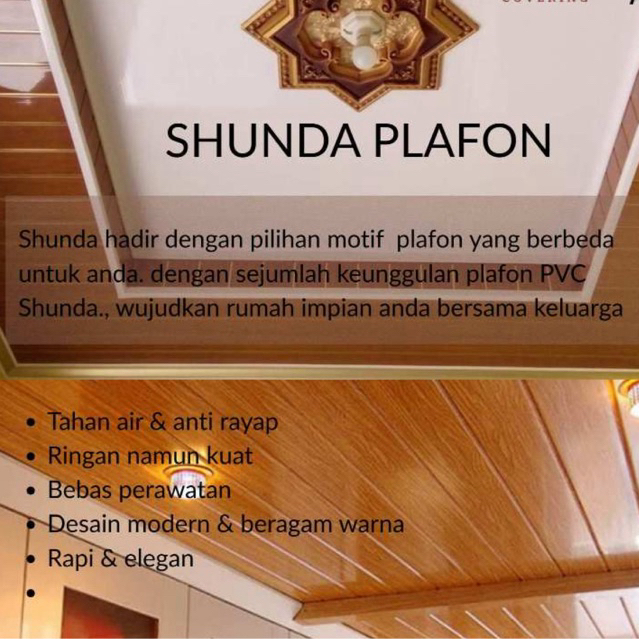 SHUNDA PLAFON UNTUK ATAP RUMAH