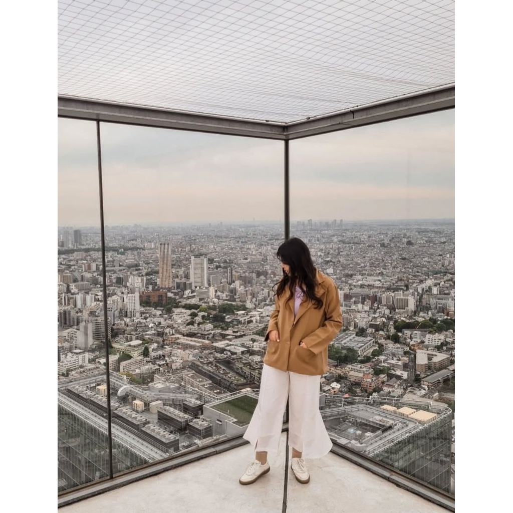 celana kain putih 7/8  cutbray (preloved)