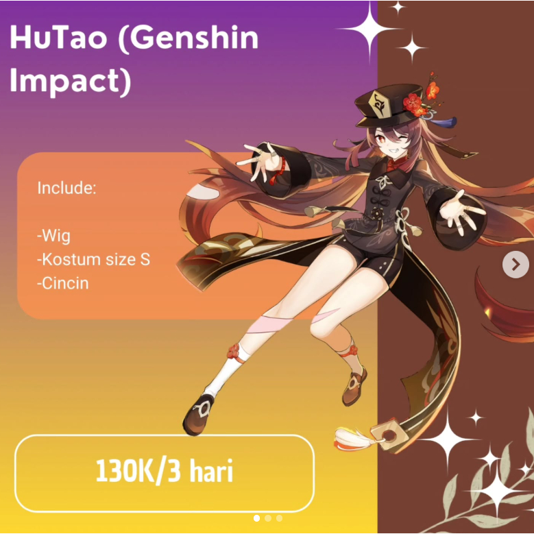 Rental Cosplay HuTao (Genshin Impact) HazukiRen Rentcos