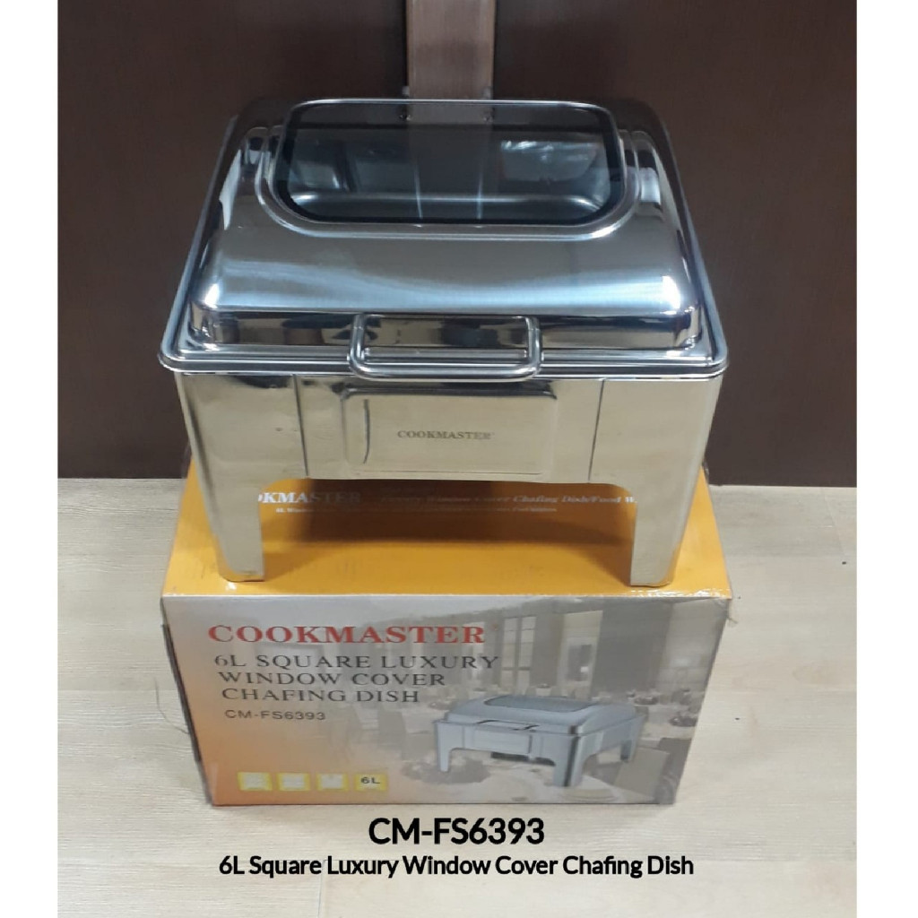 COOKMASTER CHAFING DISH 6L LUX WINDOW CMFS6393