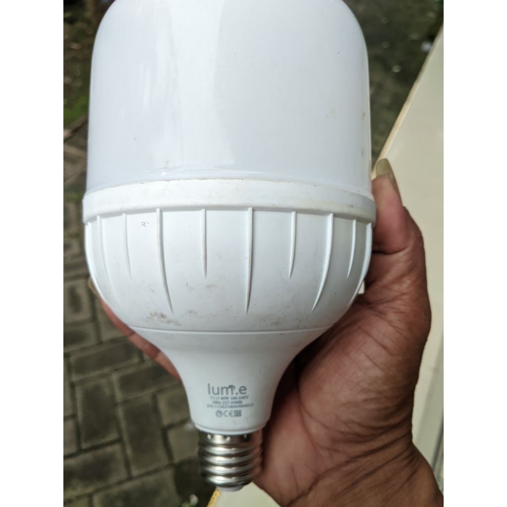 lampu led 40watt off/mati retur pabrik