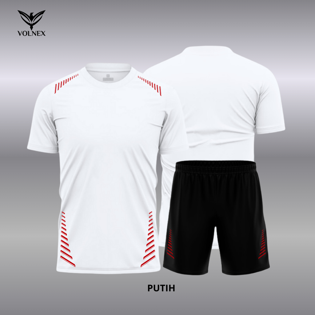 Volnex sport Setelan Olahraga Jersey Bola Futsal Pria Wanita Dewasa Kaos Setelan Sablon SET PL022