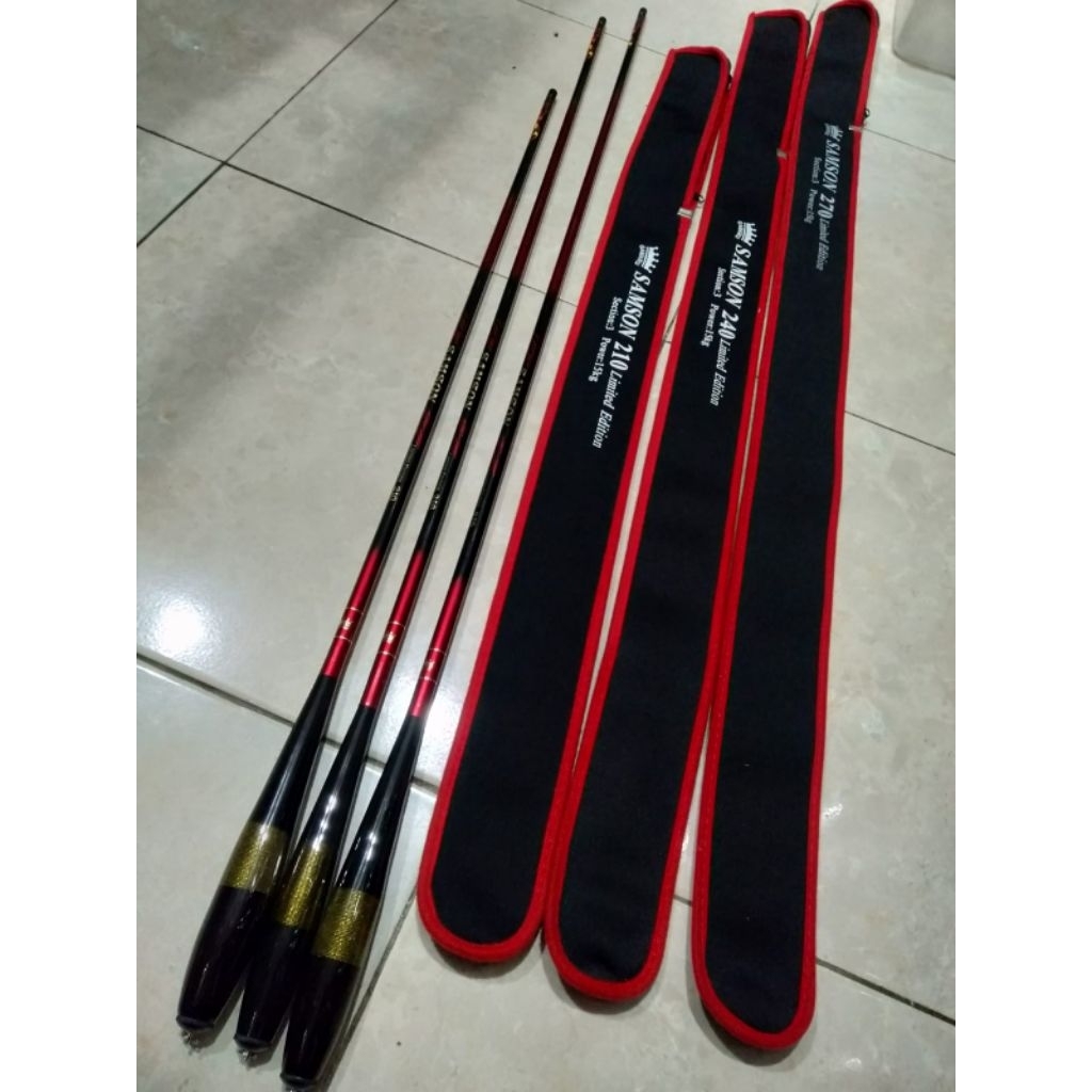 Tegek  gamaru Samson limited edition spek kaku ringan kuat cocok untuk Galatama lele