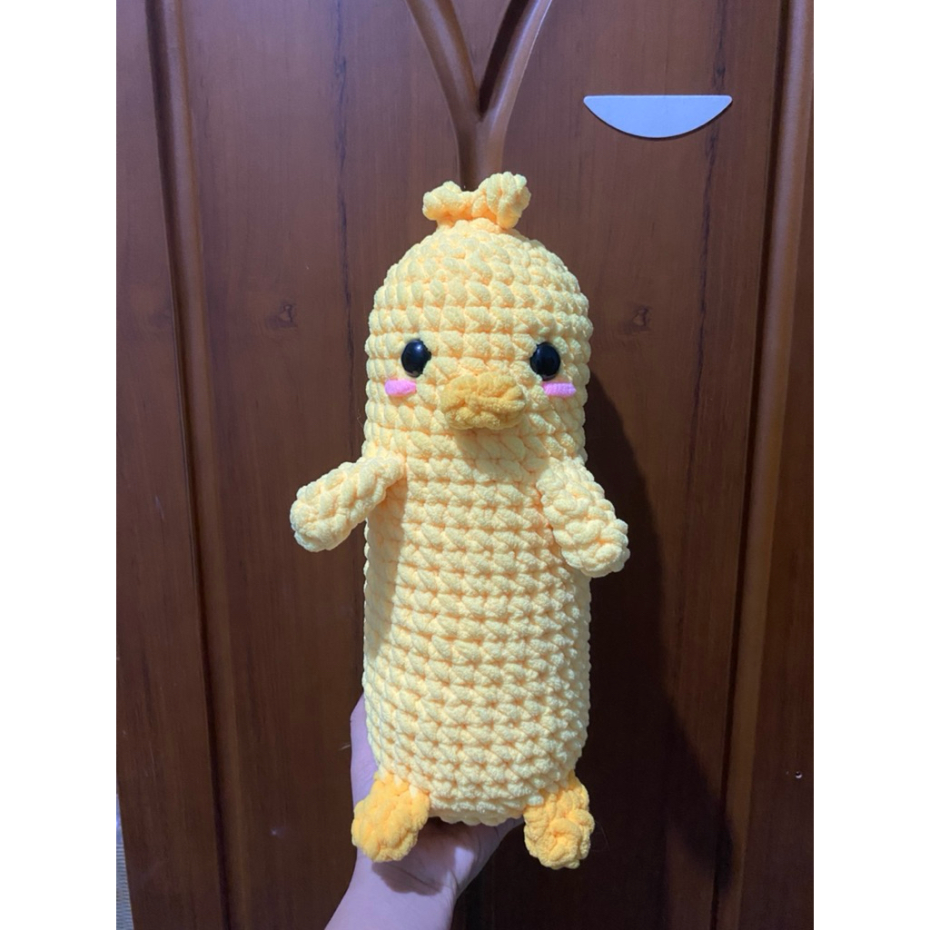 Amigurumi jumbo guling ayam / guling kecil / boneka anak ayam / Rajutan anak ayam / Guling rajut