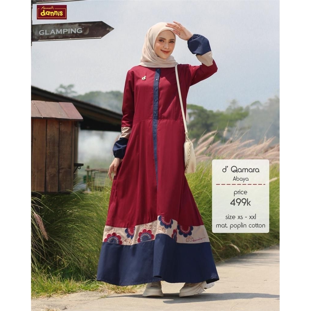 PROMO ABAYA D'QAMARA BY RUMAH DANNIS SIZE XS, S, XL, XXL / SALE DANNIS / ABAYA DEWASA
