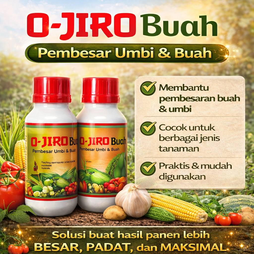 O-JIRO Buah 500 ml – Pupuk Cair Pembesar Umbi dan Buah l Bawang Merah Cabai in