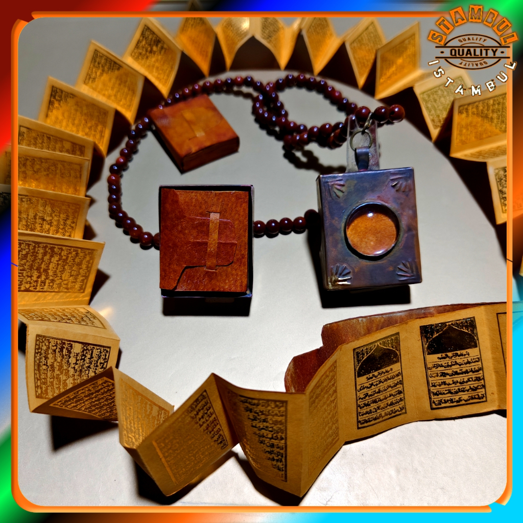 (BISA COD) Stambul AL QUR'AN tinta emas model LIPAT/OLORAN