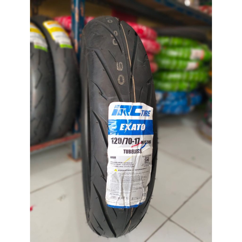 jual ban motor sport IRC exato ring 17 ukuran 120/70