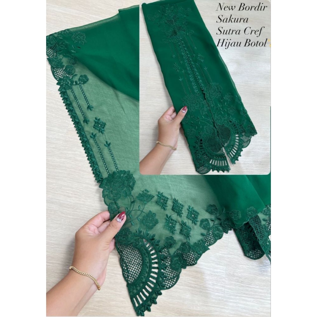 [BAHAN] Kain Kebaya BORDIR Bali 01/ kebaya bali / kebaya murah / kebaya modern