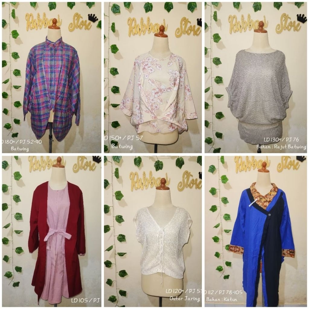 BAJU ATASAN WANITA/TUNIK/KAOS/RAJUT/BLUS/KEMEJA