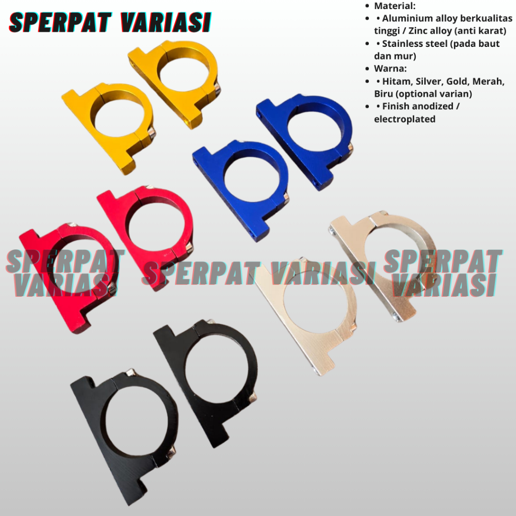 Klem Kleman Spakbor Dudukan Spakbor CNC Drag Spakbor Cnc / Klem Spakbor Depan