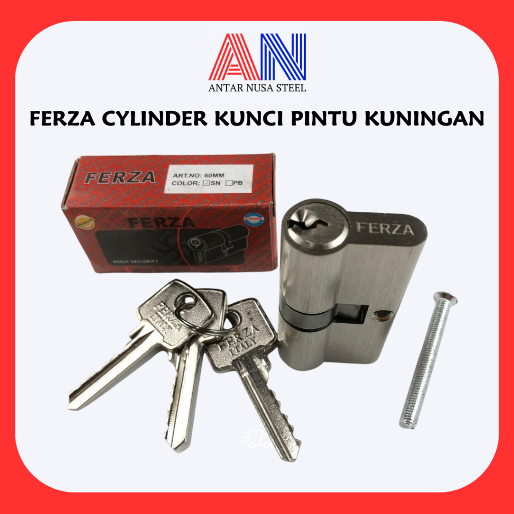 FERZA CYLINDER KUNCI PINTU KUNINGAN | Ferza Kunci Pintu | Kunci Pintu Harmonika | Kunci Pintu Besi |