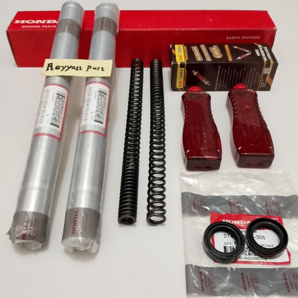 Shock depan supra GTR 150+per+seal+oli 4item komplit