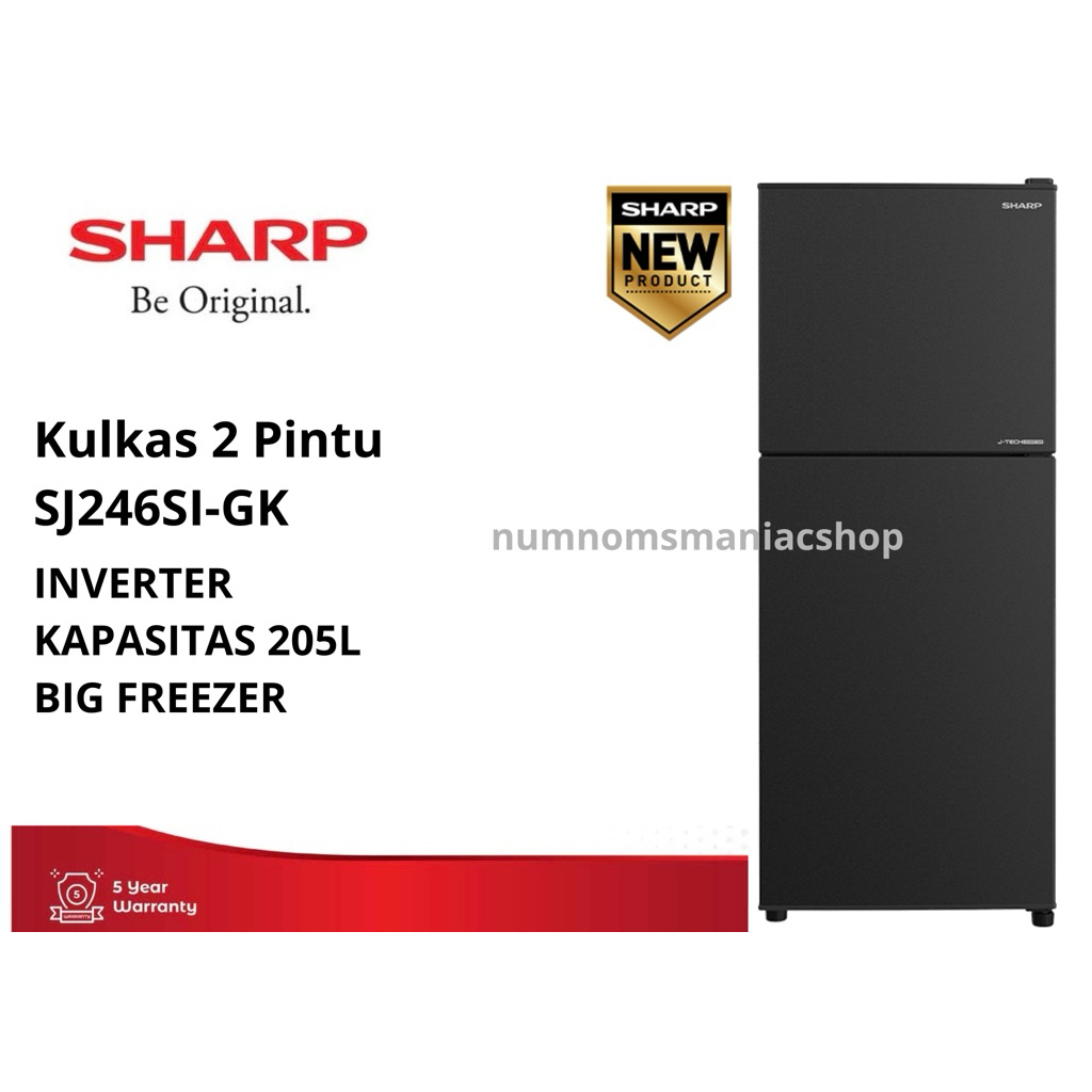 Kulkas Sharp SJ246SI-GK