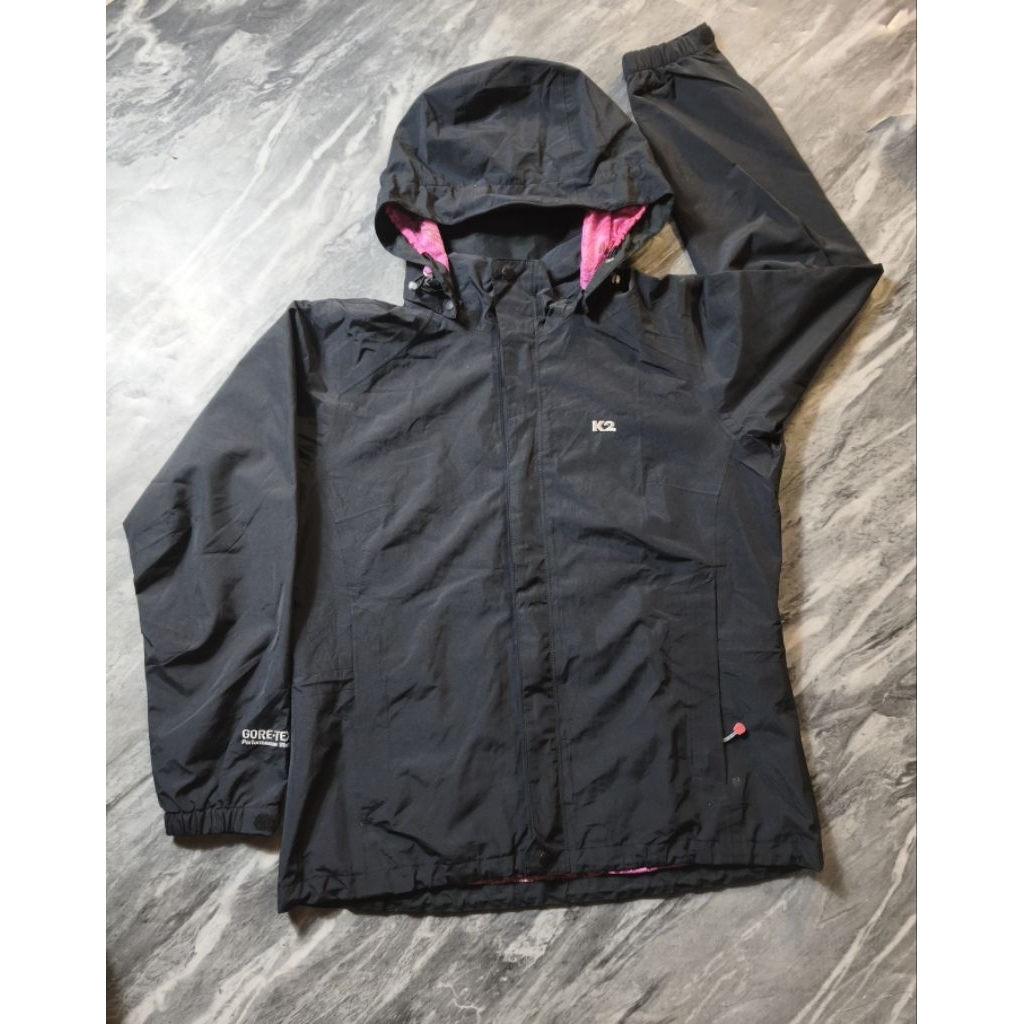 Jaket K2 GoreTex Outdoor Waterproof Windbreaker Hiking Sport Motoran Branded