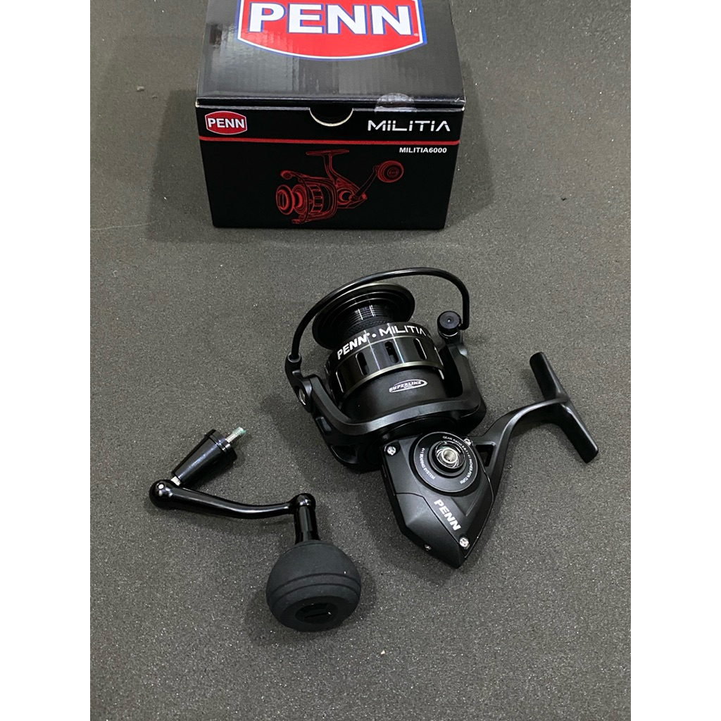 PENN MILITIA SPINNING REEL FULL METAL BODY DAN SIDEPLATE 4000 5000 6000
