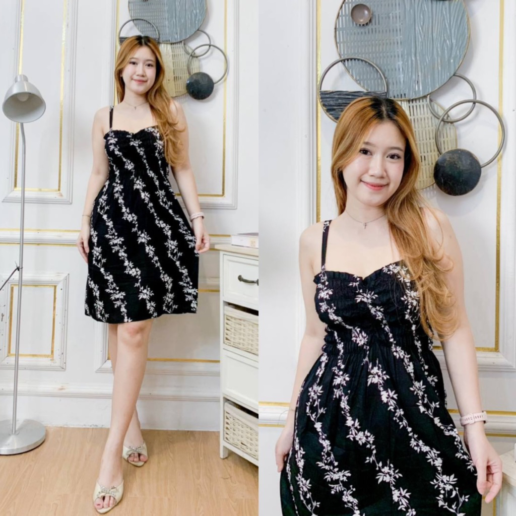 Daster KERUT YUKENSI Motif Rayon Adem - Daster Pendek / Dress Mini Sexy