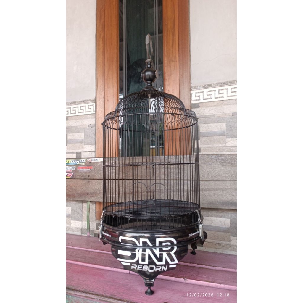 Sangkar lovebird kubah octagon original