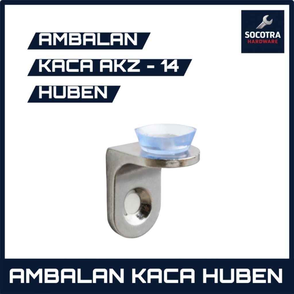 Ambalan Kaca Siku L Zinc Tebal HUBEN AKZ - 14 | Ambalan Kaca Penyangga Kaca
