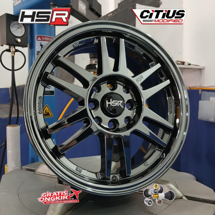 Velg Rpf1 Tipe Hsr Boroko Bly 01 r15x65 h8x100-114,3 black chrome