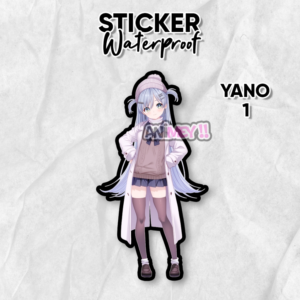 Stiker Yano Kuromu Vtuber / Sticker Anime Waterproof