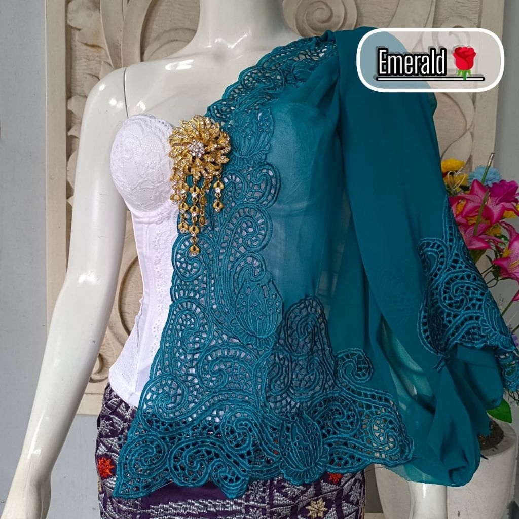 [BAHAN ] KEBAYA BALI BORDIR SEMI KERAWANG UKIR /SALE KEBAYA BALI / KEBAYA BORDIR / KEBAYA MURAH / KA