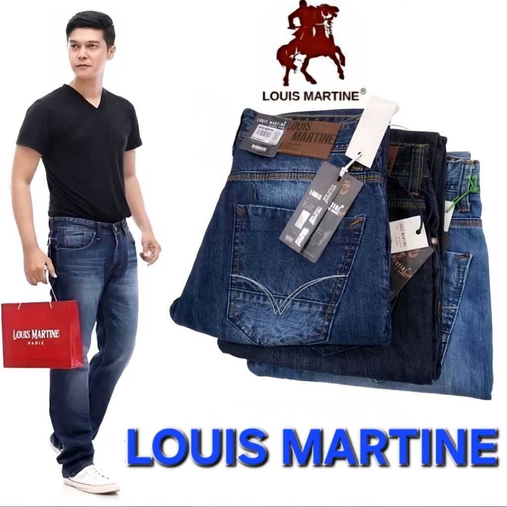 Size Jumbo Celana LOUIS MARTINE Original Celana Jeans LOUIS MARTINE Original