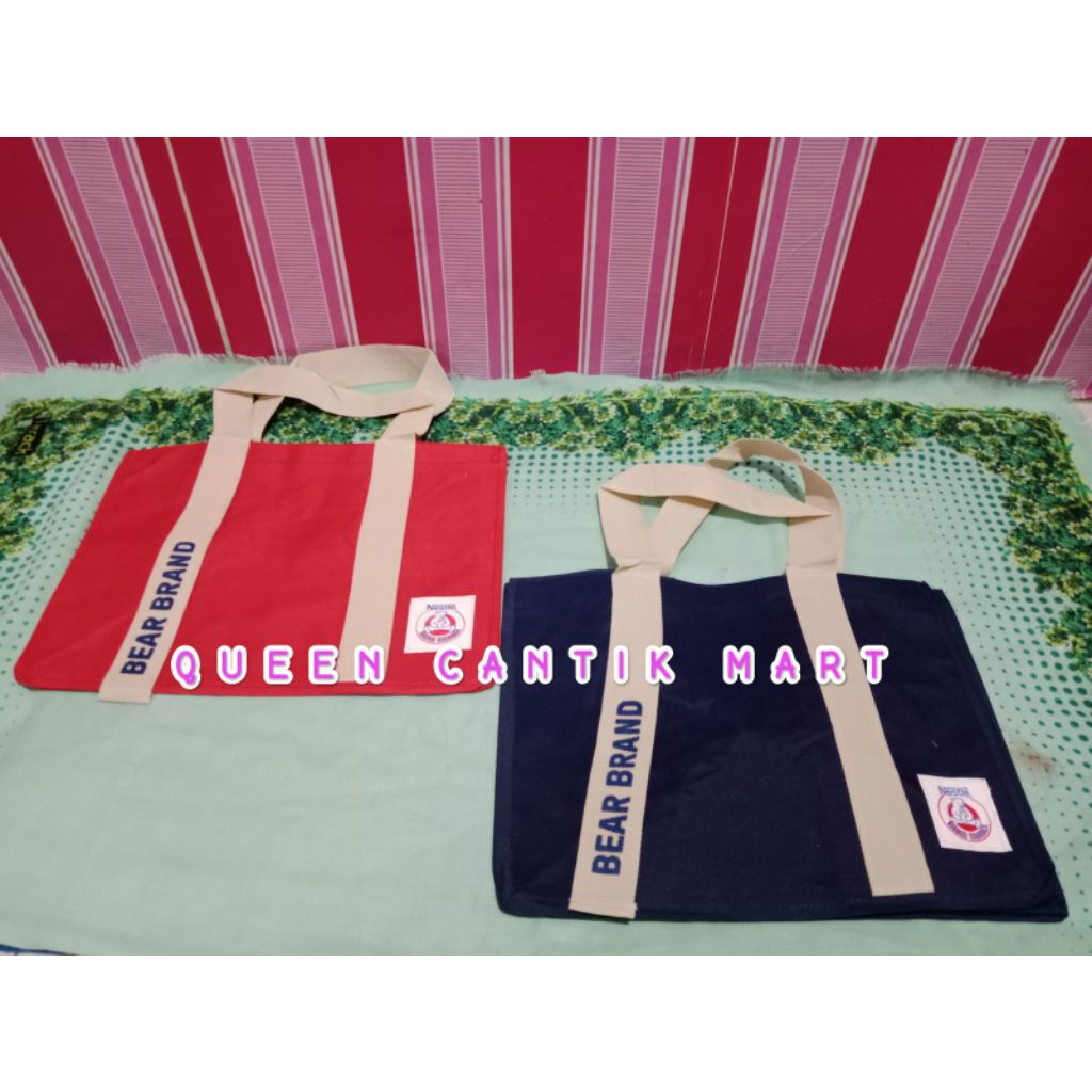 TOTE BAG SUSU BERUANG /TAS HAMPERS LEBARAN/TAS SERBAGUNA